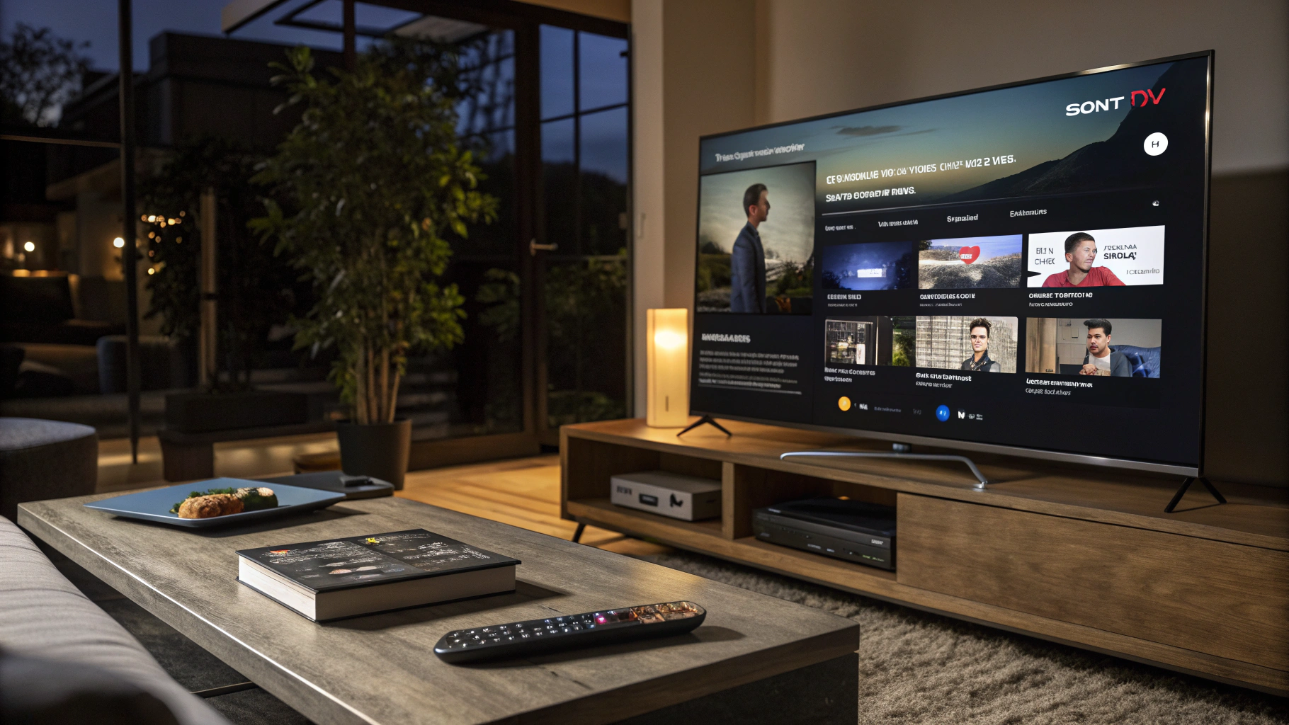 IPTV installeren op Sony Smart TV met afstandsbediening en interface